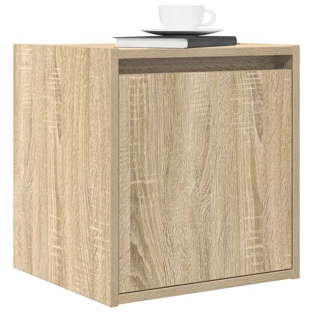 vidaXL Wand-Nachttisch Sonoma-Eiche 38x34x40 cm
