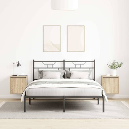 vidaXL Tables de chevet murales 2 pcs Chêne sonoma 38x34x40 cm