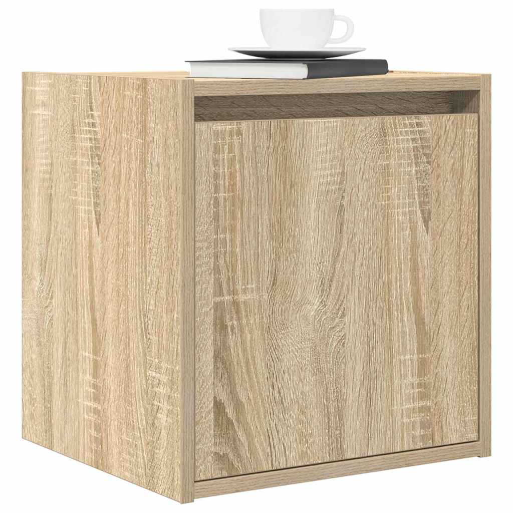 vidaXL Tables de chevet murales 2 pcs Chêne sonoma 38x34x40 cm