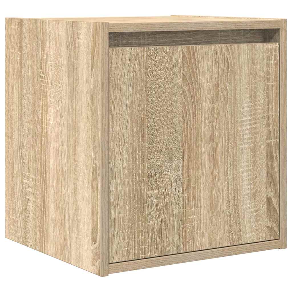 vidaXL Tables de chevet murales 2 pcs Chêne sonoma 38x34x40 cm