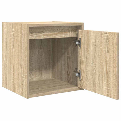 vidaXL Tables de chevet murales 2 pcs Chêne sonoma 38x34x40 cm