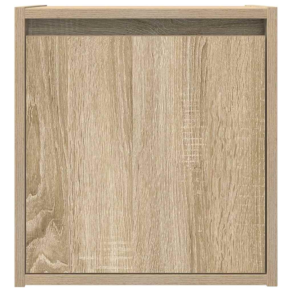 vidaXL Tables de chevet murales 2 pcs Chêne sonoma 38x34x40 cm
