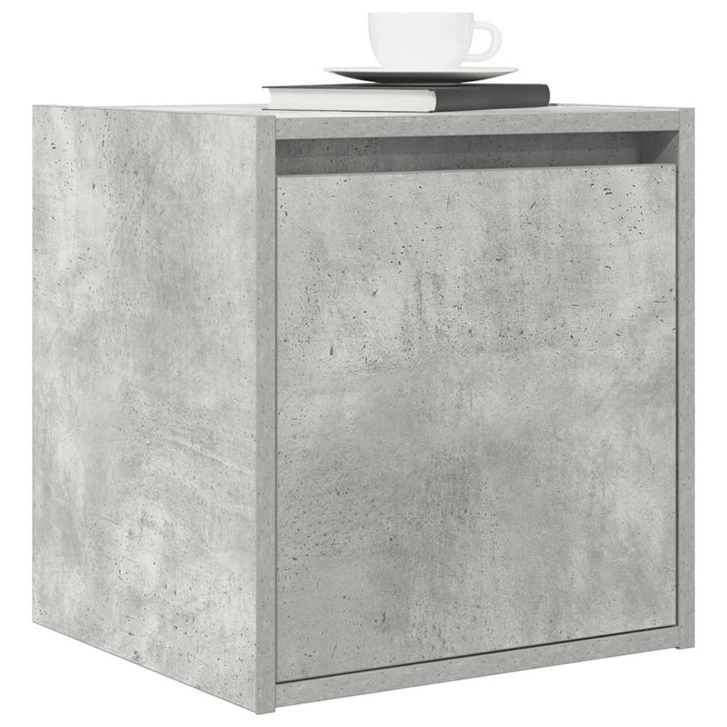 vidaXL Wand-Nachttisch Betongrau 38x34x40 cm