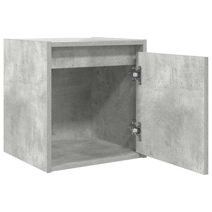 vidaXL Wand-Nachttisch Betongrau 38x34x40 cm