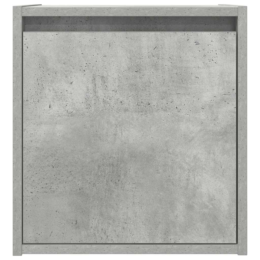 vidaXL Wand-Nachttisch Betongrau 38x34x40 cm