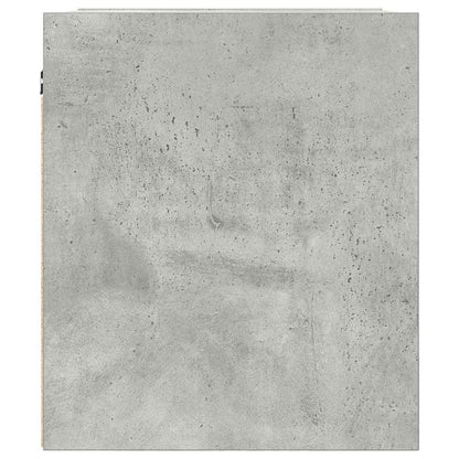 vidaXL Wand-Nachttisch Betongrau 38x34x40 cm