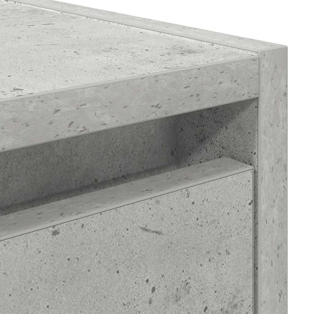 vidaXL Wand-Nachttisch Betongrau 38x34x40 cm