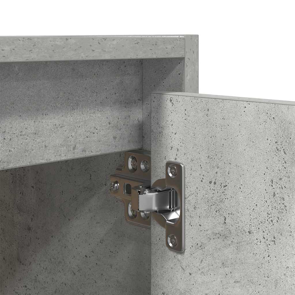 vidaXL Wand-Nachttisch Betongrau 38x34x40 cm