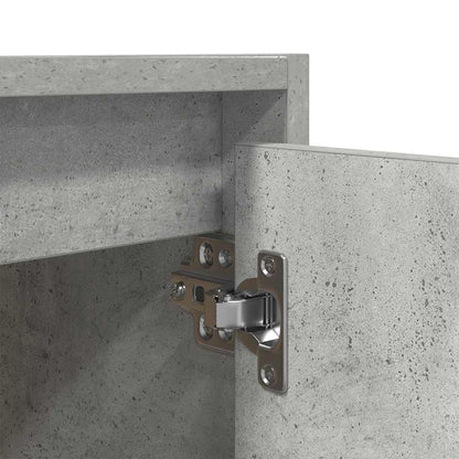 vidaXL Wand-Nachttisch Betongrau 38x34x40 cm