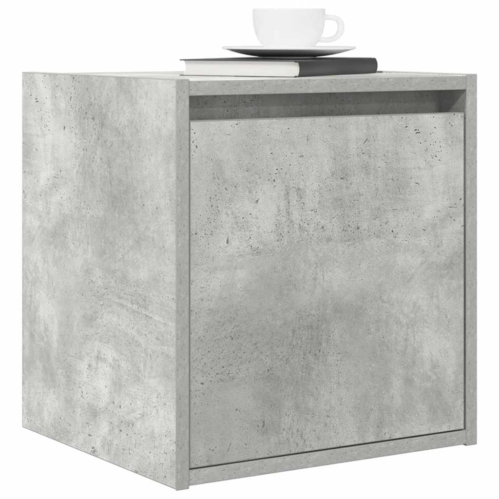 vidaXL Wand-Nachttische 2 Stk. Betongrau 38x34x40 cm