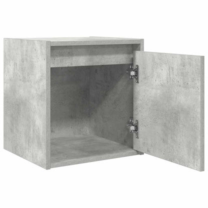 vidaXL Wand-Nachttische 2 Stk. Betongrau 38x34x40 cm