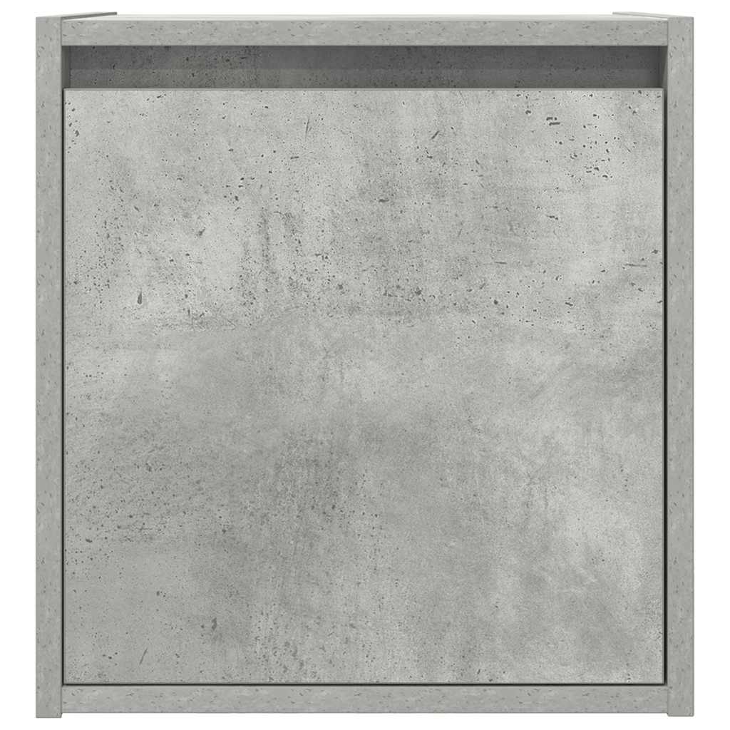 vidaXL Wand-Nachttische 2 Stk. Betongrau 38x34x40 cm
