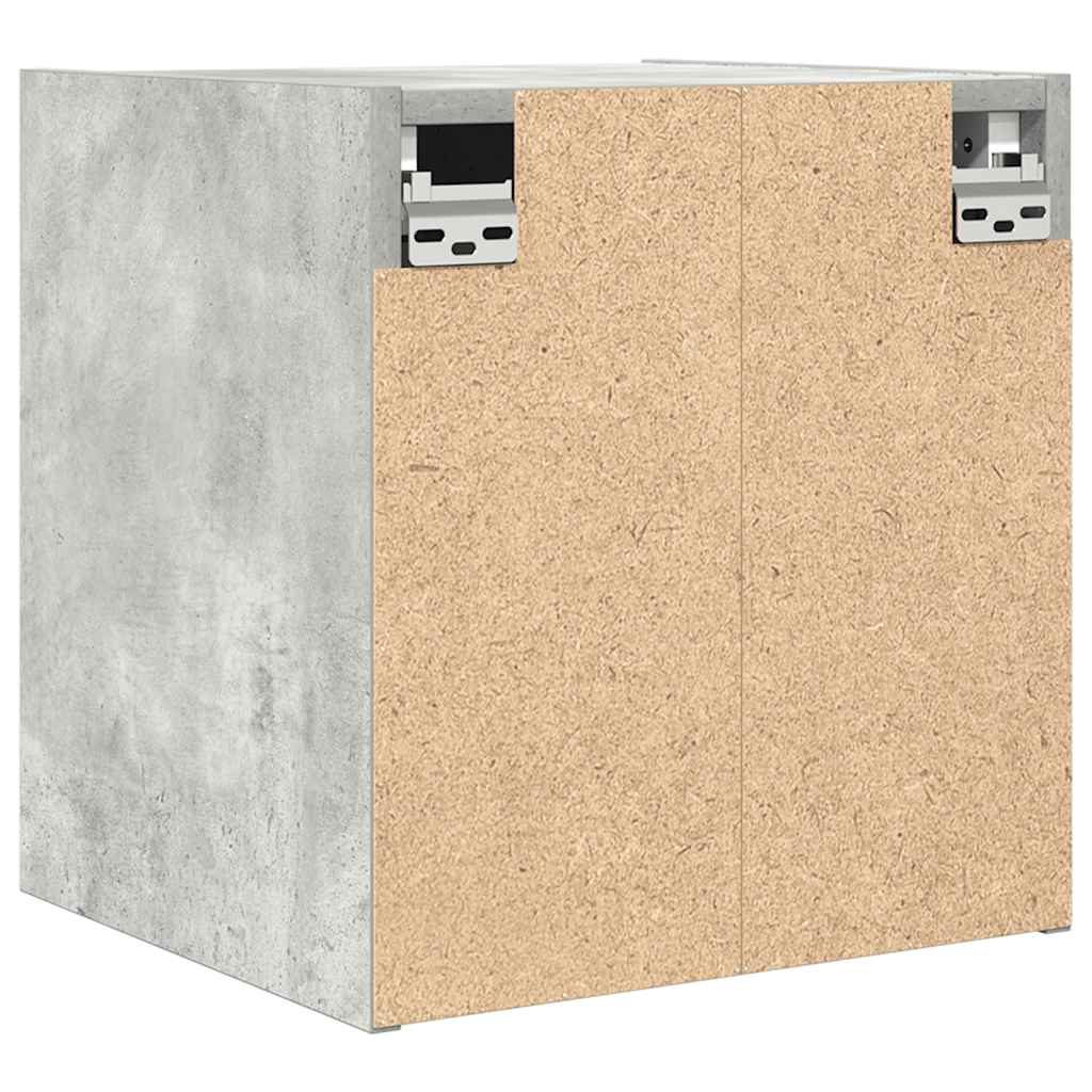 vidaXL Wand-Nachttische 2 Stk. Betongrau 38x34x40 cm