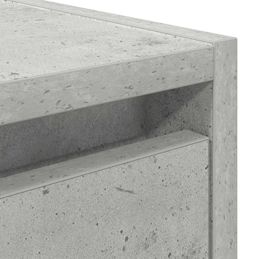 vidaXL Wand-Nachttische 2 Stk. Betongrau 38x34x40 cm
