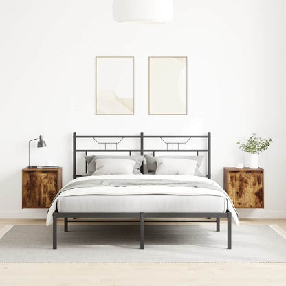 Wand-Nachttische 2 Stk. Räuchereiche 38x34x40 cm