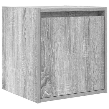 vidaXL Wand-Nachttisch Grau Sonoma 38x34x40 cm