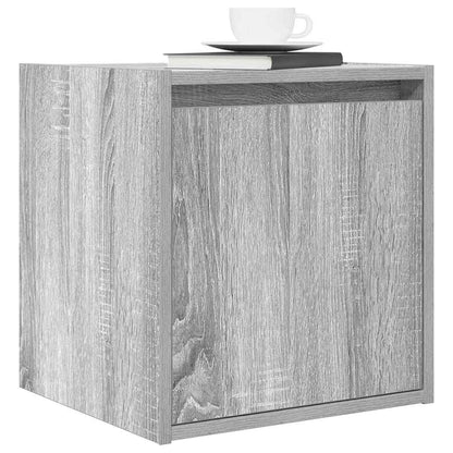 vidaXL Wand-Nachttisch Grau Sonoma 38x34x40 cm