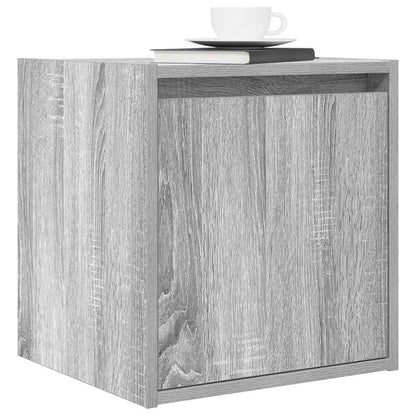 vidaXL Wand-Nachttische 2 Stk. Grau Sonoma 38x34x40 cm