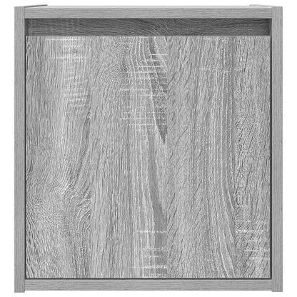 vidaXL Wand-Nachttische 2 Stk. Grau Sonoma 38x34x40 cm