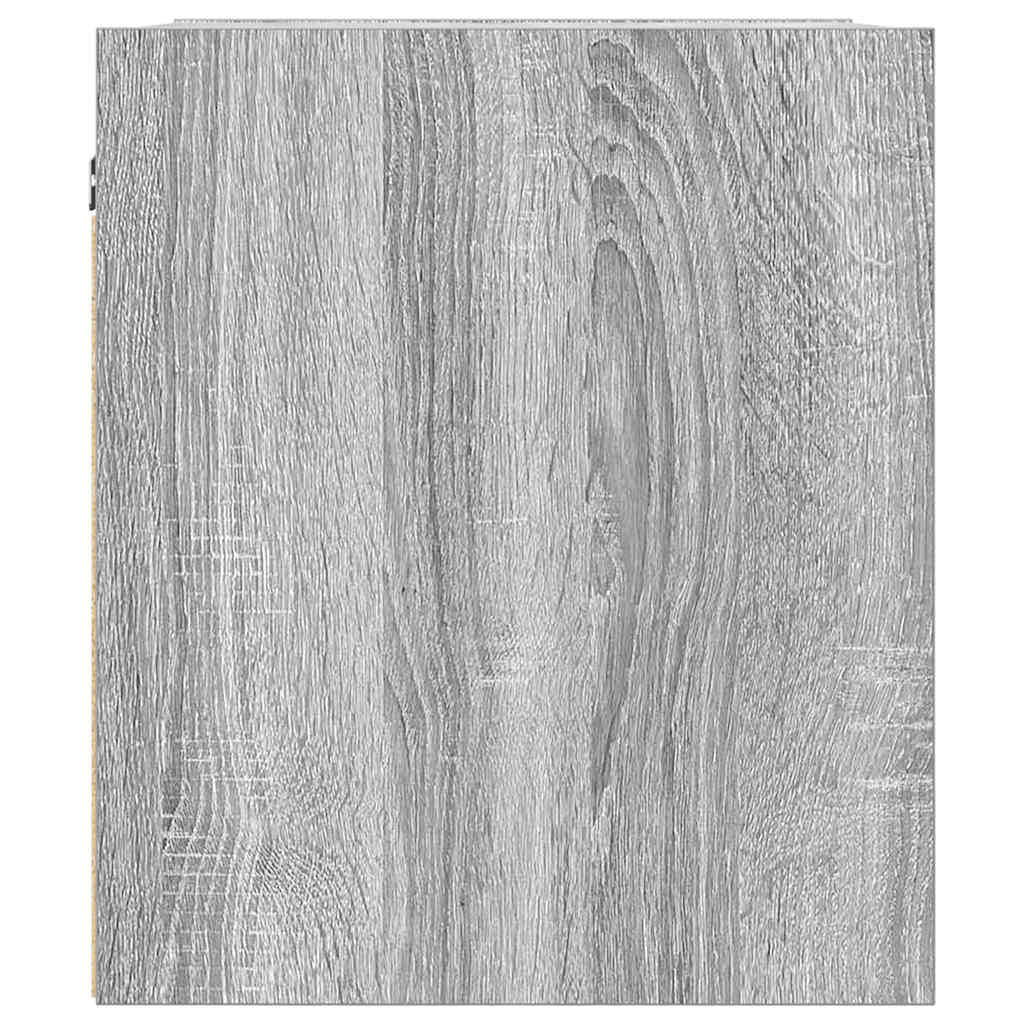 vidaXL Wand-Nachttische 2 Stk. Grau Sonoma 38x34x40 cm