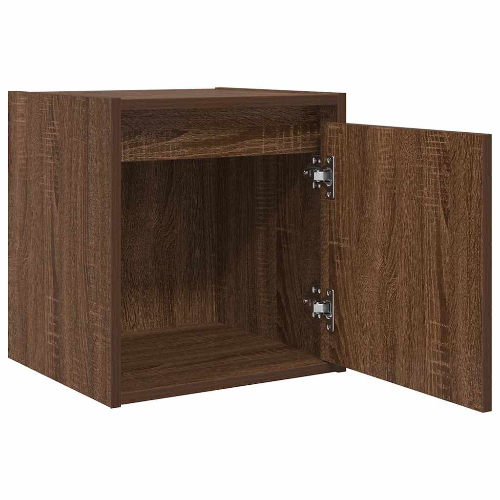 vidaXL Wand-Nachttisch Braun Eichen-Optik 38x34x40 cm