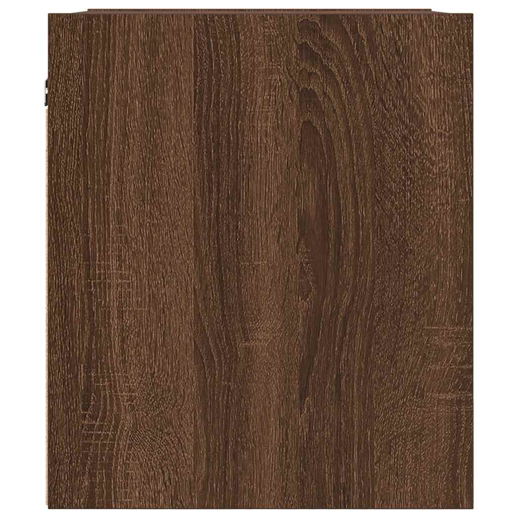vidaXL Wand-Nachttisch Braun Eichen-Optik 38x34x40 cm