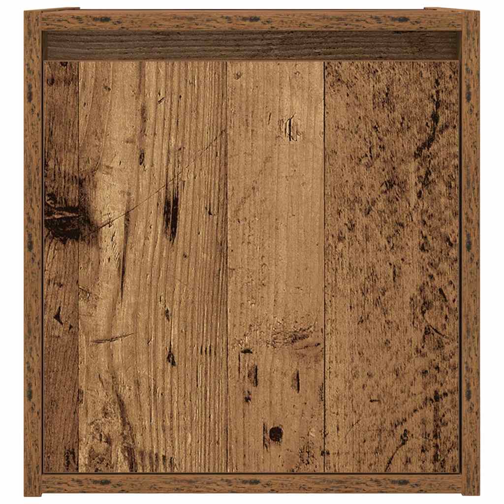 vidaXL Wand-Nachttisch Altholz-Optik 38x34x40 cm