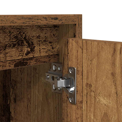 vidaXL Wand-Nachttische 2 Stk. Altholz-Optik 38x34x40 cm