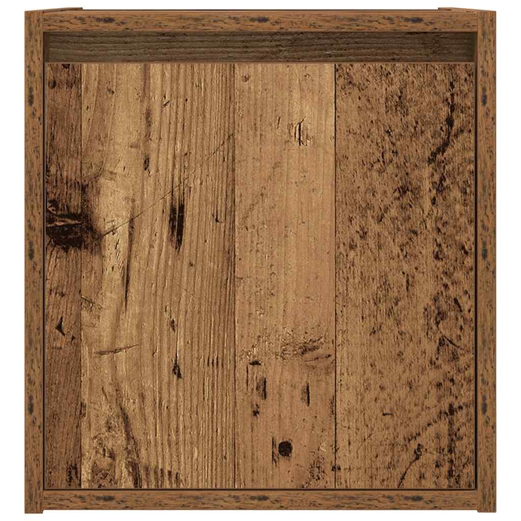 vidaXL Wand-Nachttische 2 Stk. Altholz-Optik 38x34x40 cm
