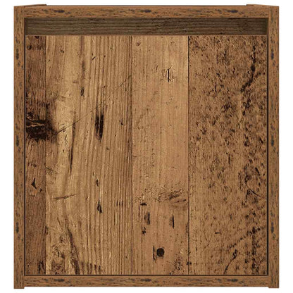 vidaXL Wand-Nachttische 2 Stk. Altholz-Optik 38x34x40 cm