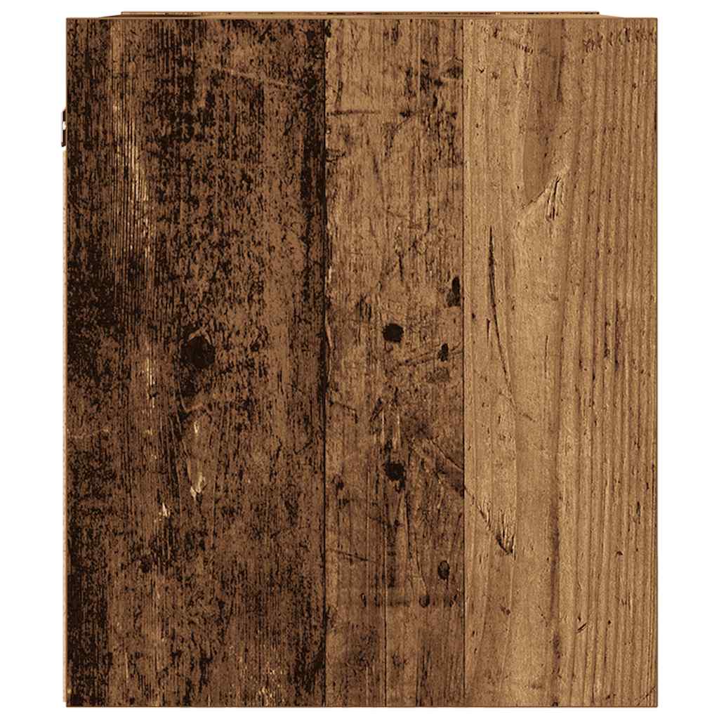 vidaXL Wand-Nachttische 2 Stk. Altholz-Optik 38x34x40 cm