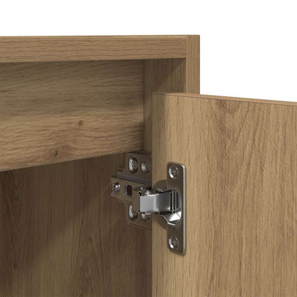 vidaXL Wand-Nachttische 2 Stk. Artisan-Eiche 38x34x40 cm