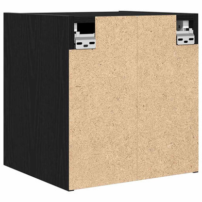 vidaXL Wand-Nachttisch Schwarz Eichen-Optik 38x34x40 cm