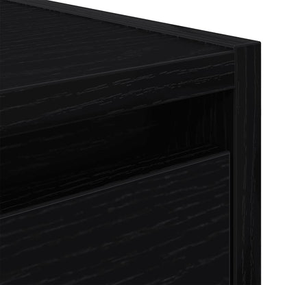 vidaXL Wand-Nachttische 2 Stk. Schwarz Eichen-Optik 38x34x40 cm