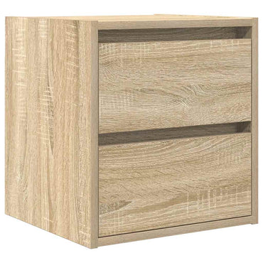 vidaXL Wand-Nachttisch Sonoma-Eiche 38x34x40 cm