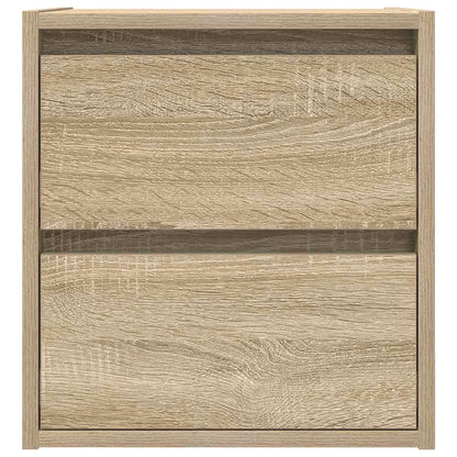vidaXL Wand-Nachttisch Sonoma-Eiche 38x34x40 cm