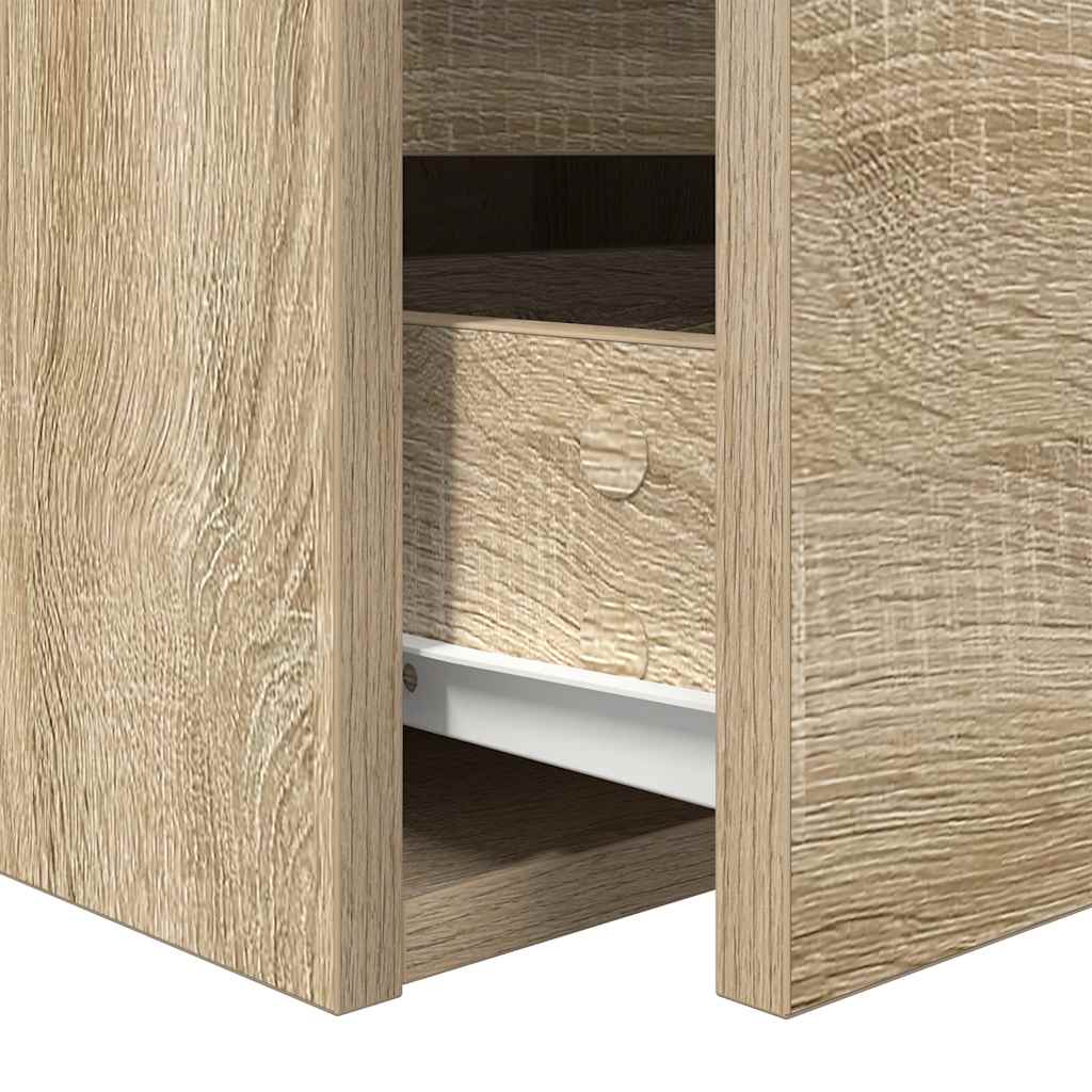 vidaXL Wand-Nachttisch Sonoma-Eiche 38x34x40 cm