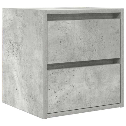 vidaXL Wand-Nachttisch Betongrau 38x34x40 cm