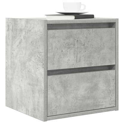 vidaXL Wand-Nachttisch Betongrau 38x34x40 cm