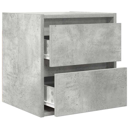 vidaXL Wand-Nachttisch Betongrau 38x34x40 cm