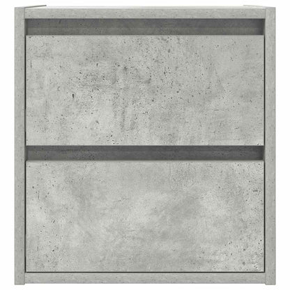vidaXL Wand-Nachttisch Betongrau 38x34x40 cm