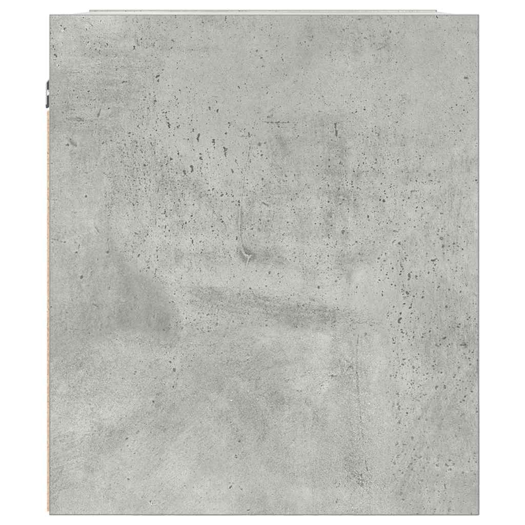 vidaXL Wand-Nachttisch Betongrau 38x34x40 cm