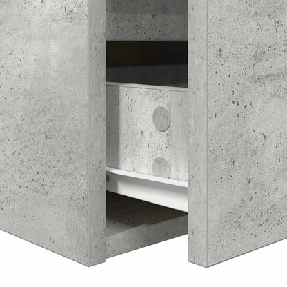 vidaXL Wand-Nachttisch Betongrau 38x34x40 cm