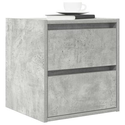 vidaXL Wand-Nachttische 2 Stk. Betongrau 38x34x40 cm