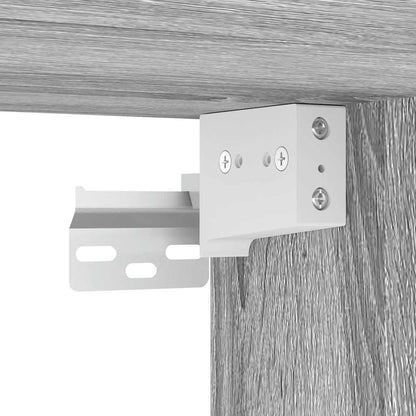 vidaXL Wand-Nachttische 2 Stk. Grau Sonoma 38x34x40 cm