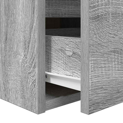 vidaXL Wand-Nachttische 2 Stk. Grau Sonoma 38x34x40 cm