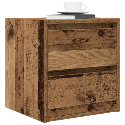vidaXL Wand-Nachttisch Altholz-Optik 38x34x40 cm