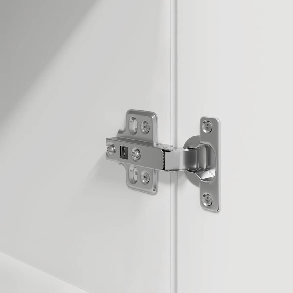 Nachttisch Weiß 39x35x125 cm Holzwerkstoff