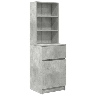 vidaXL Nachttisch Betongrau 39x35x125 cm Holzwerkstoff