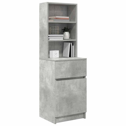 vidaXL Nachttisch Betongrau 39x35x125 cm Holzwerkstoff